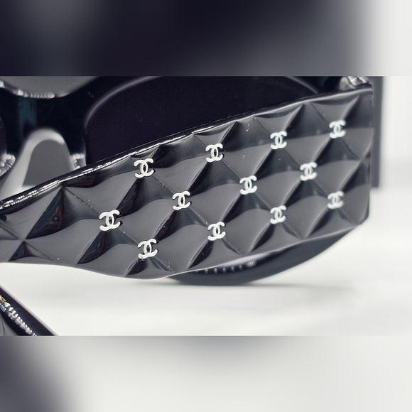 CHANEL .Black. Glasses : GREY CH5486 C760/S6 56-17Color (3) OVERSIZED - Picture 6 of 12